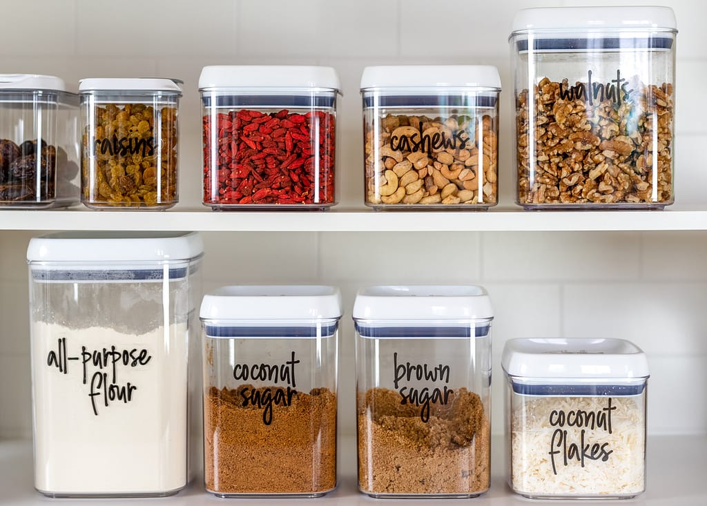 healthy and organized pantry items - healthy pantry staples